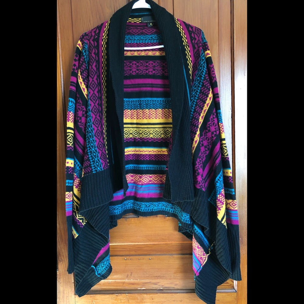 cozy draped cardigan sweater